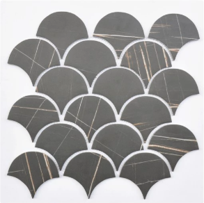 Sahara Noir Scale - glass tile